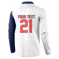 Custom Dripping Baseball Panama Button Sweatshirt