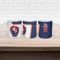 Custom Dripping Baseball Panama Ceramic Mug