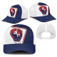Dripping Baseball Panama Mesh Trucker Cap
