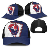 Dripping Baseball Panama Mesh Trucker Cap