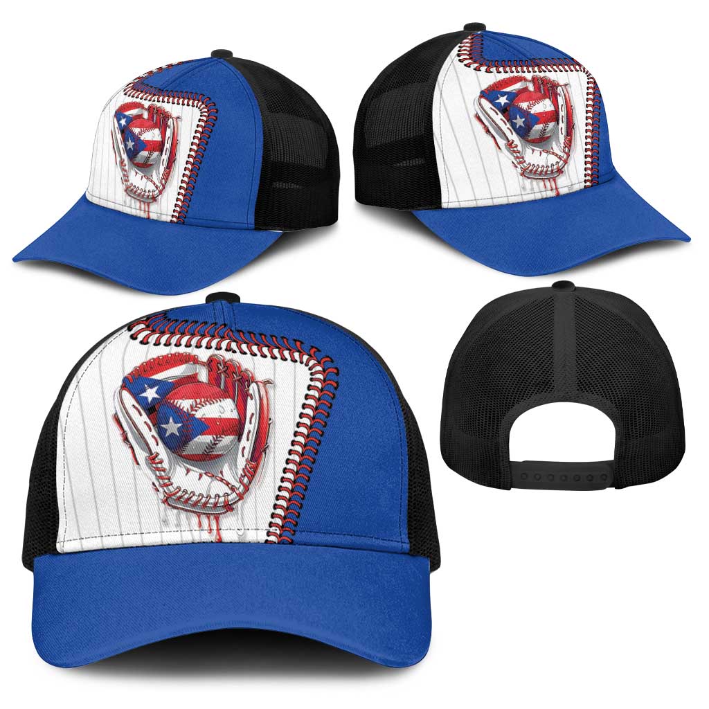 Dripping Baseball Puerto Rico Baseball Net Cap