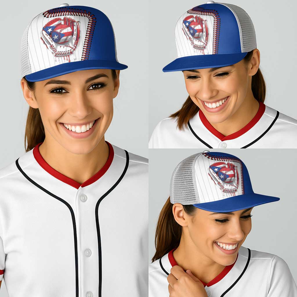 Dripping Baseball Puerto Rico Baseball Net Cap