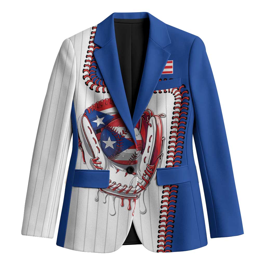 Custom Dripping Baseball Puerto Rico Blazer