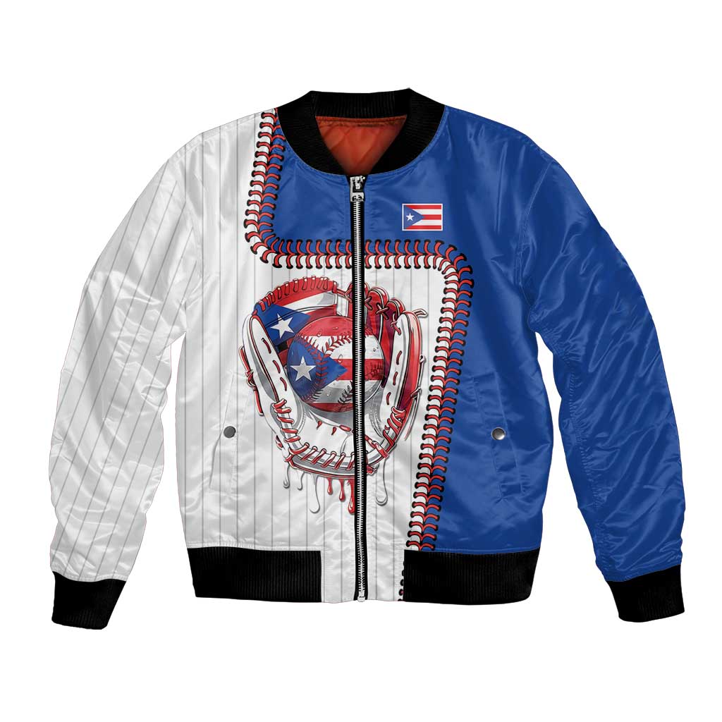 Custom Dripping Baseball Puerto Rico Bomber Jacket