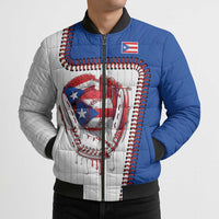 Custom Dripping Baseball Puerto Rico Bomber Puffer Jacket