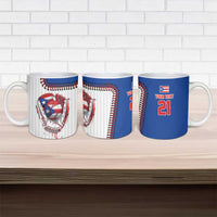Custom Dripping Baseball Puerto Rico Ceramic Mug