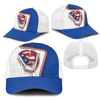 Dripping Baseball Puerto Rico Mesh Trucker Cap