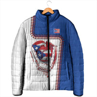 Custom Dripping Baseball Puerto Rico Padded Jacket