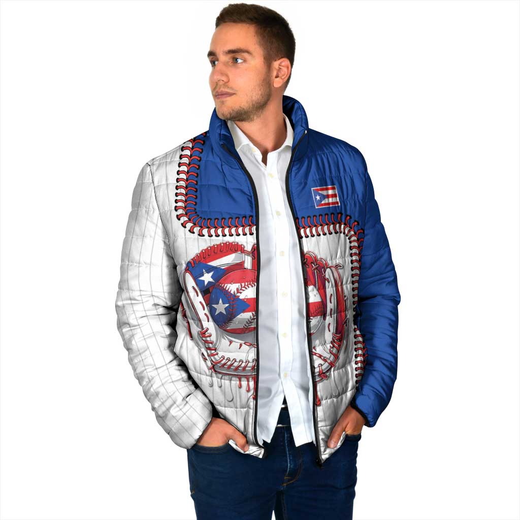 Custom Dripping Baseball Puerto Rico Padded Jacket