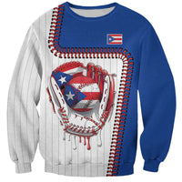 Custom Dripping Baseball Puerto Rico Sweatshirt