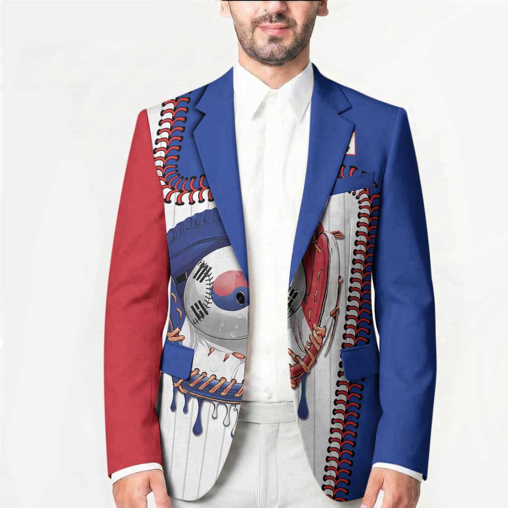 Custom Dripping Baseball South Korea Blazer
