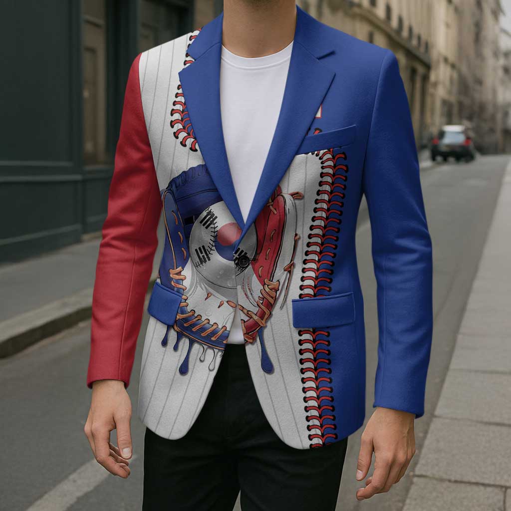 Custom Dripping Baseball South Korea Blazer