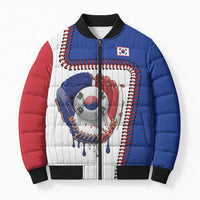 Custom Dripping Baseball South Korea Bomber Puffer Jacket