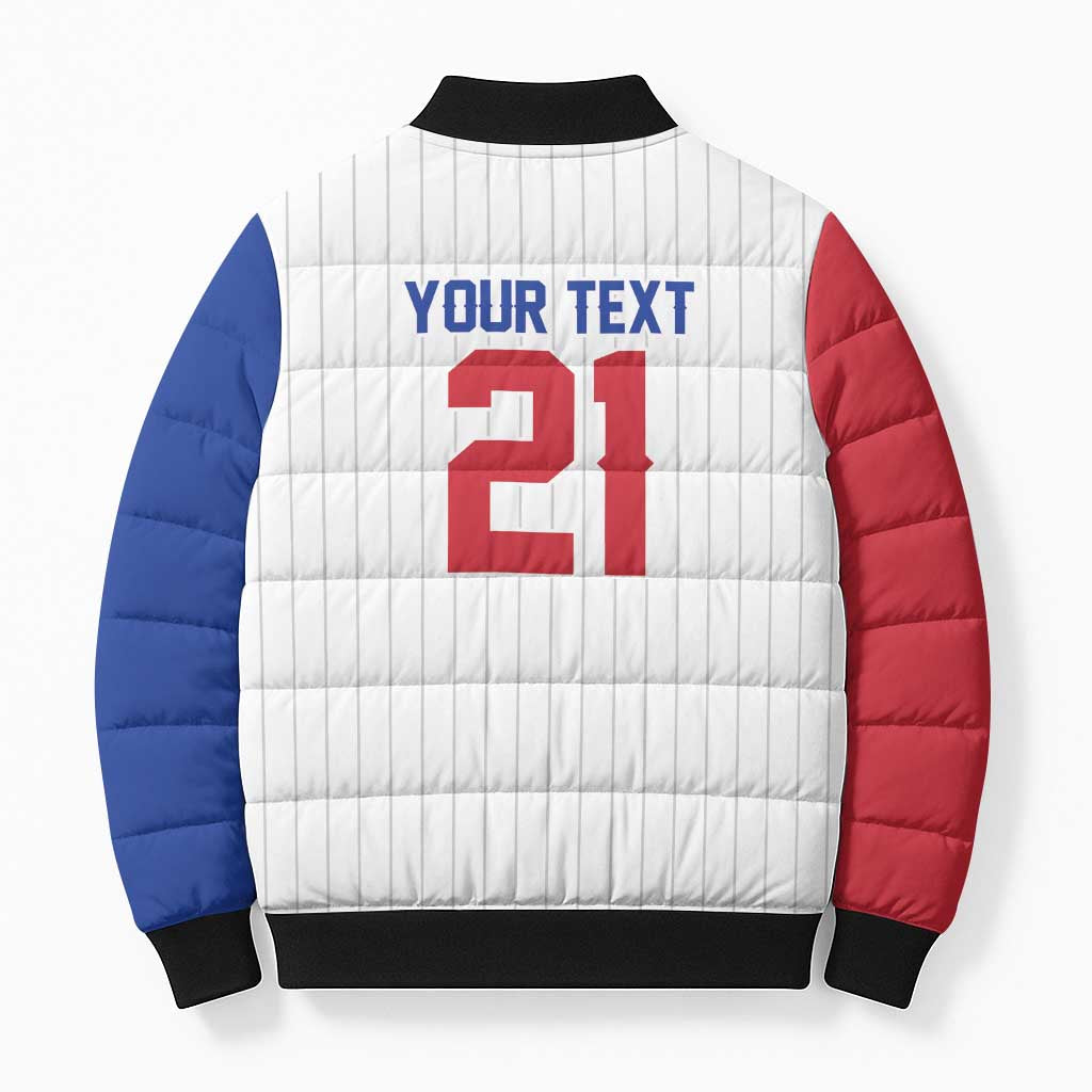 Custom Dripping Baseball South Korea Bomber Puffer Jacket