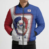 Custom Dripping Baseball South Korea Bomber Puffer Jacket
