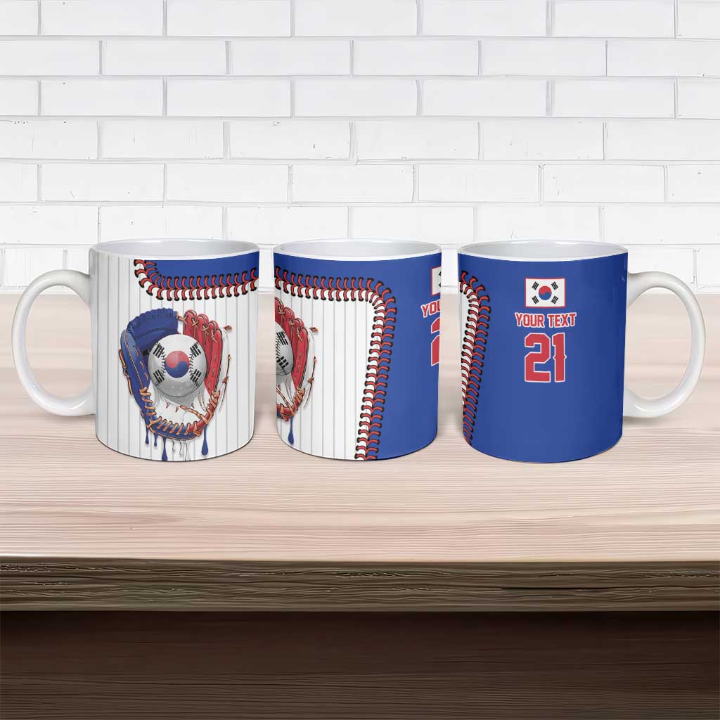 Custom Dripping Baseball South Korea Ceramic Mug