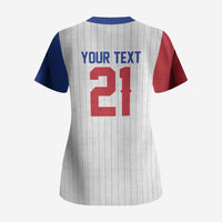 Custom Dripping Baseball South Korea Scrub Top