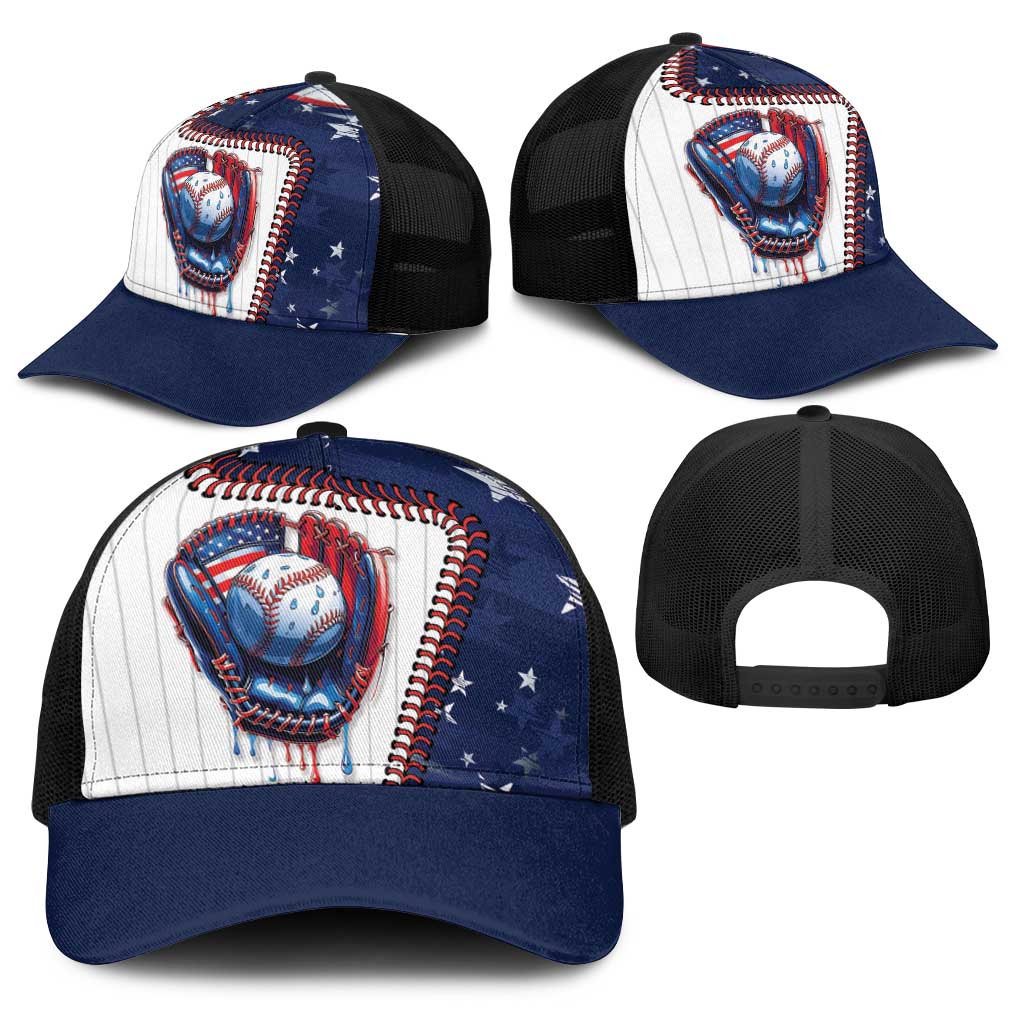 Dripping Baseball United States Baseball Net Cap