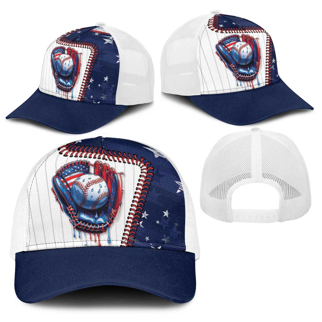 Dripping Baseball United States Baseball Net Cap
