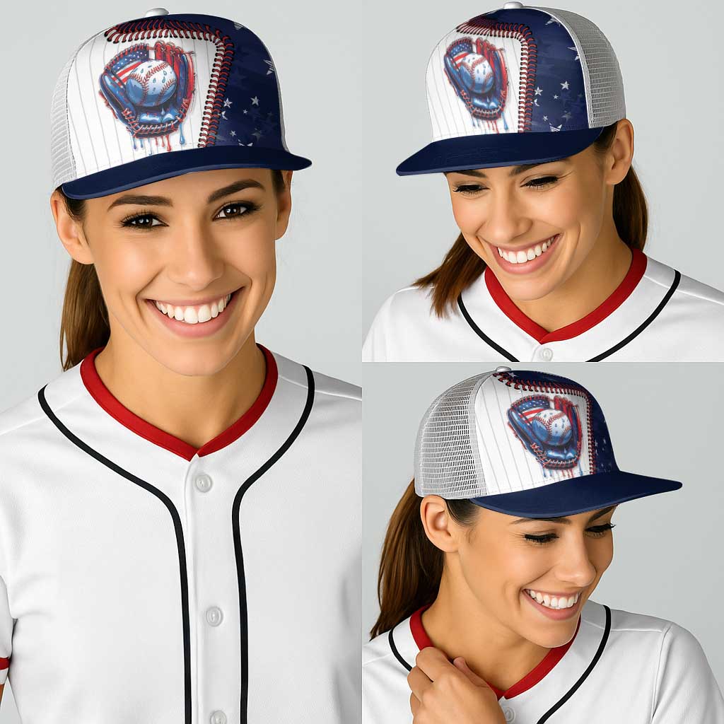 Dripping Baseball United States Baseball Net Cap