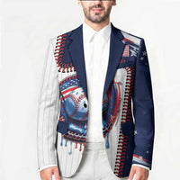 Custom Dripping Baseball United States Blazer