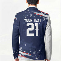 Custom Dripping Baseball United States Blazer