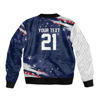 Custom Dripping Baseball United States Bomber Jacket