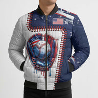 Custom Dripping Baseball United States Bomber Puffer Jacket
