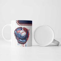 Custom Dripping Baseball United States Ceramic Mug