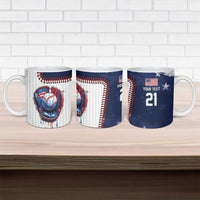 Custom Dripping Baseball United States Ceramic Mug