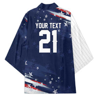 Custom Dripping Baseball United States Kimono