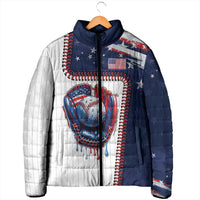 Custom Dripping Baseball United States Padded Jacket