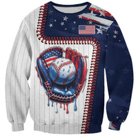 Custom Dripping Baseball United States Sweatshirt