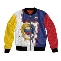 Custom Dripping Baseball Venezuela Bomber Jacket