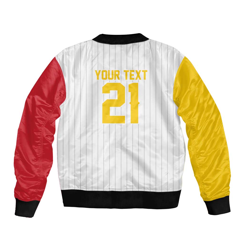 Custom Dripping Baseball Venezuela Bomber Jacket