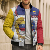 Custom Dripping Baseball Venezuela Bomber Puffer Jacket
