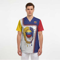 Custom Dripping Baseball Venezuela Scrub Top