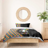Dripping Baseball Mardi Gras Bedding Set Throw me Something Mister!