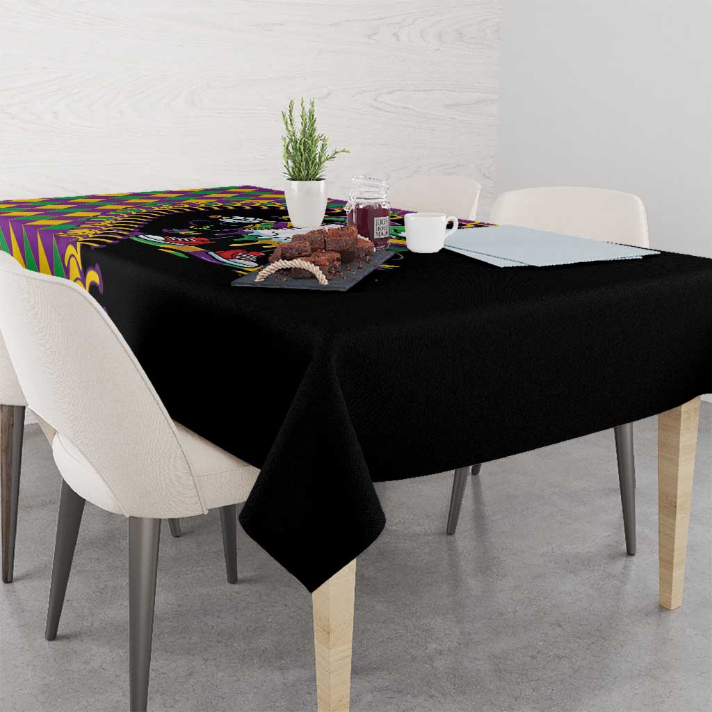Dripping Baseball Mardi Gras Tablecloth Throw me Something Mister!