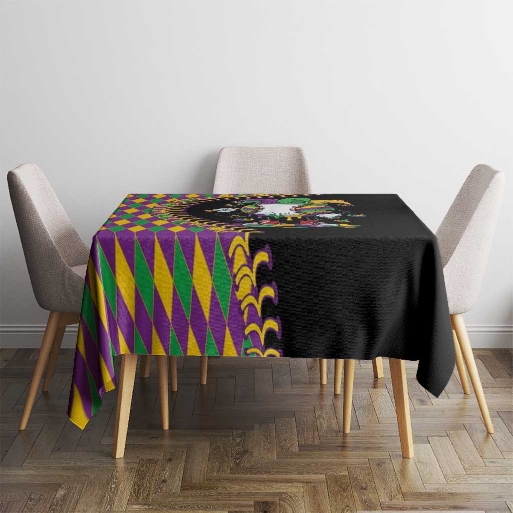 Dripping Baseball Mardi Gras Tablecloth Throw me Something Mister!