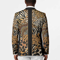Proud Black Nurse RN Blazer African Stethoscope Animal Skins Pattern