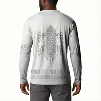 Proud Black Nurse RN Button Sweatshirt White African Pattern Stethoscope Dashiki Motif