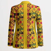 Proud Black Nurse RN Blazer African Stethoscope Kente Pattern