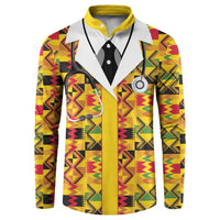 Proud Black Nurse RN Button Sweatshirt African Stethoscope Kente Pattern