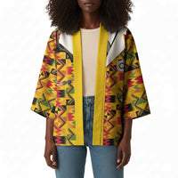 Proud Black Nurse RN Kimono African Stethoscope Kente Pattern