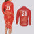 Canada Cricket World Cup 2024 Couples Matching Long Sleeve Bodycon Dress and Long Sleeve Button Shirt Maple Leafers Make Champions LT9 - Wonder Print Shop