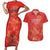 Canada Cricket World Cup 2024 Couples Matching Short Sleeve Bodycon Dress and Hawaiian Shirt Maple Leafers Make Champions LT9 - Wonder Print Shop