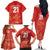 Canada Cricket World Cup 2024 Family Matching Off The Shoulder Long Sleeve Dress and Hawaiian Shirt Maple Leafers Make Champions - Wonder Print Shop