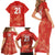 Canada Cricket World Cup 2024 Family Matching Short Sleeve Bodycon Dress and Hawaiian Shirt Maple Leafers Make Champions - Wonder Print Shop