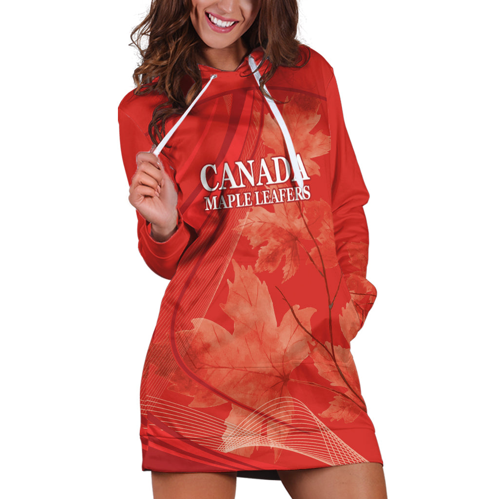 Canada Cricket World Cup 2024 Hoodie Dress Maple Leafers Make Champions - Wonder Print Shop